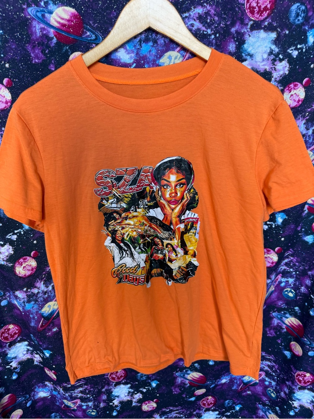 SZA Good Days Orange Graphic Tee